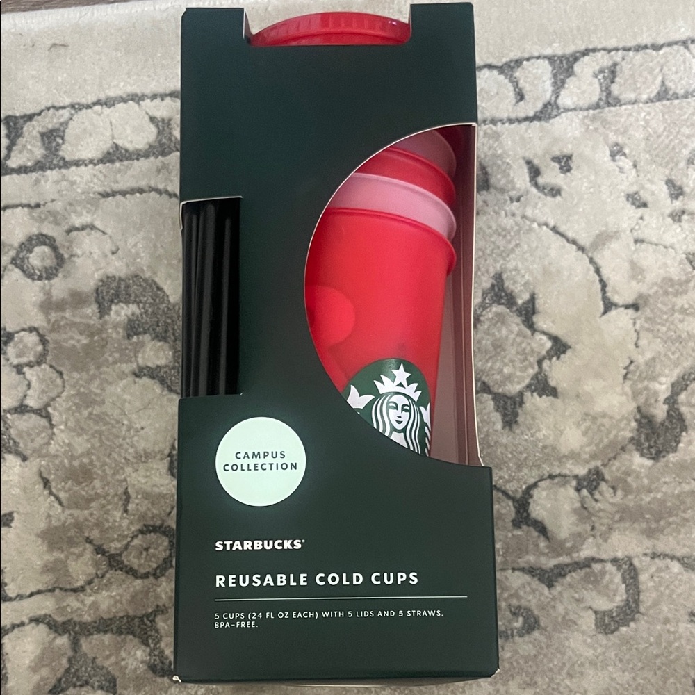 Starbucks Campus Collection Red Cold Reusable. Rugarts